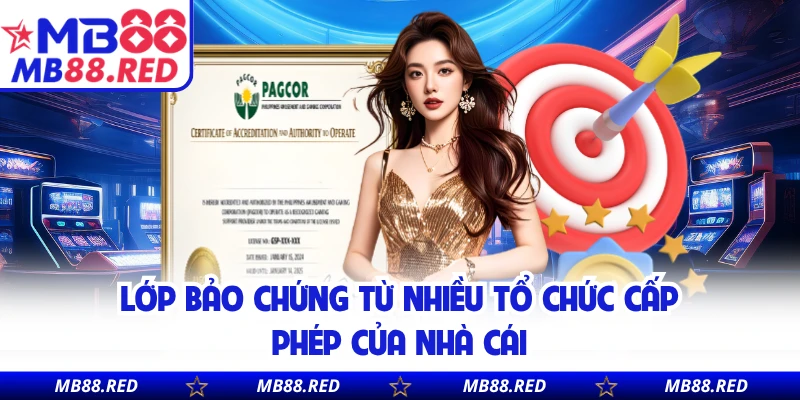 Lớp bảo chứng từ nhiều tổ chức cấp phép của nhà cái